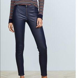 Alice and Olivia blue lambs kin pants